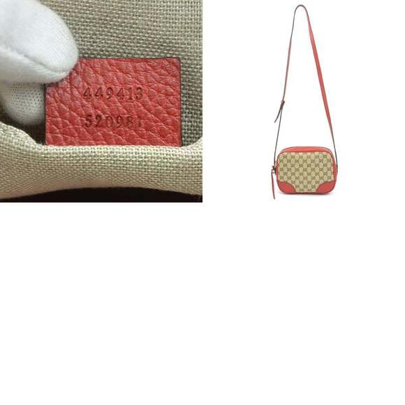 GUCCI Authentic Brown Leather Shoulder Bag